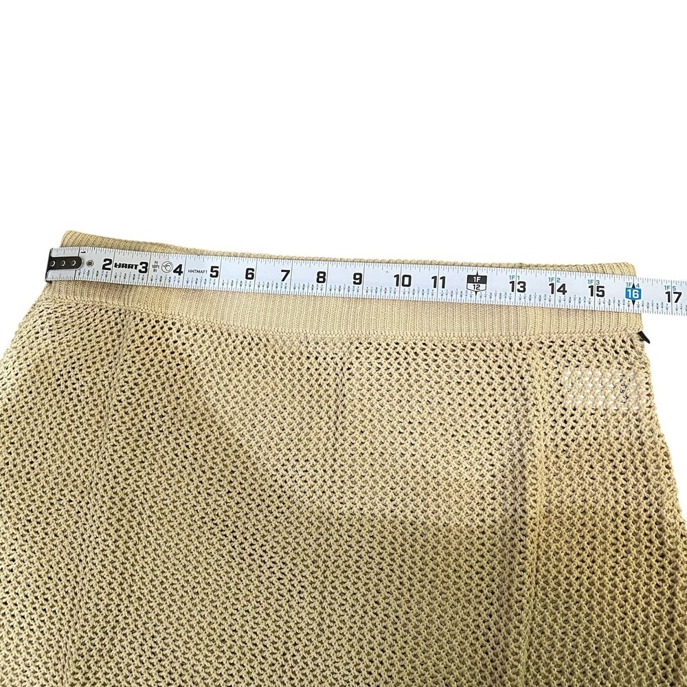 Beige Crochet Maxi Swim Cover-Up Skirt - Picture 6 of 9